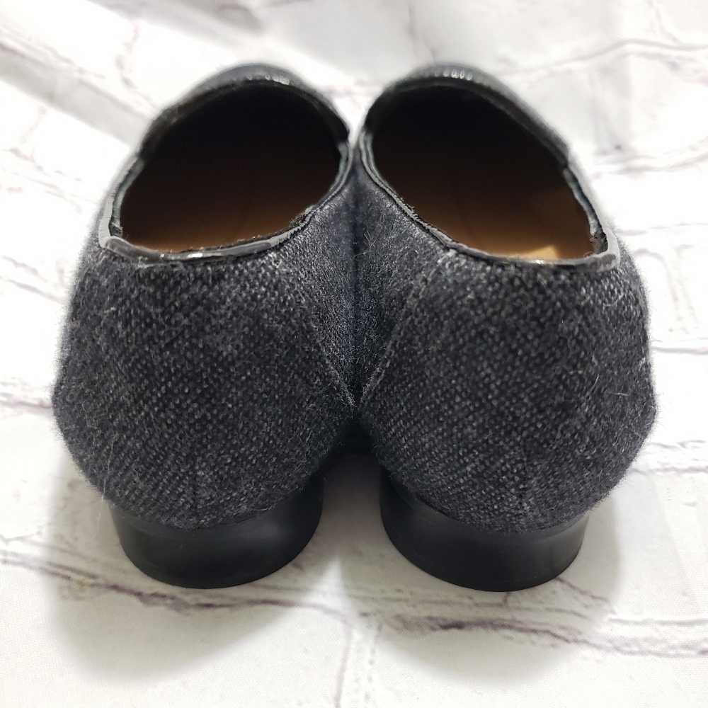 Clarks Un Structured Blush Ease Gray Tweed Loafer Flats Womens Size 5.5 Slip On - Picture 5 of 8